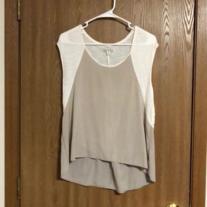 Two tone sleeveless top